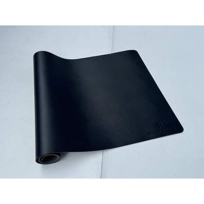 Everfurn Prime Faux Leather Desk Mat - Black