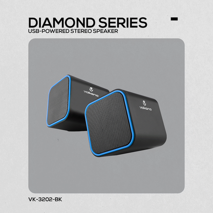 Volkano Diamond Series USB Speaker - Blue