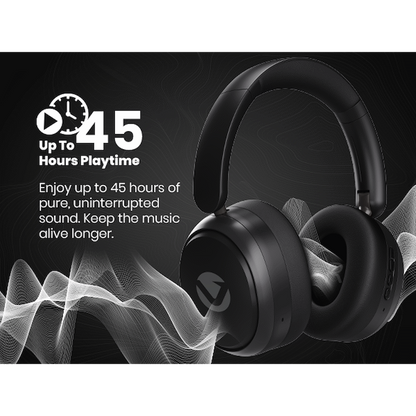 Volkano Lexi Bluetooth Headphone with ANC - Black