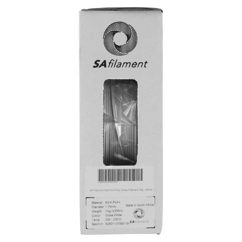 SA Filament Silk PLA Plus Gloss Filament 1kg - White