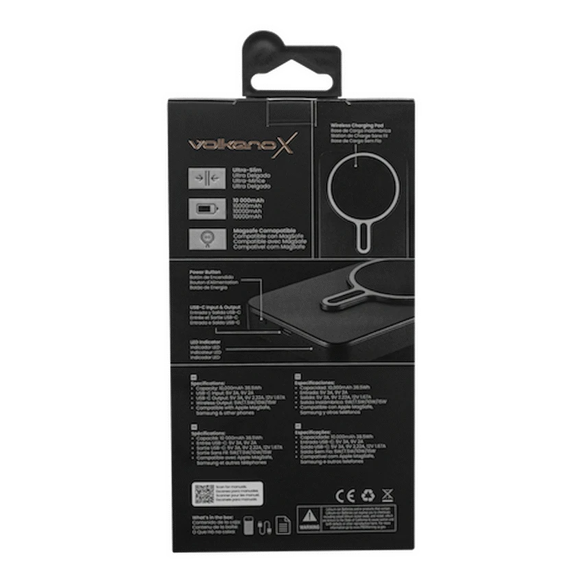 VolkanoX Ingot Series MagSafe 10000mah Power Bank - Black