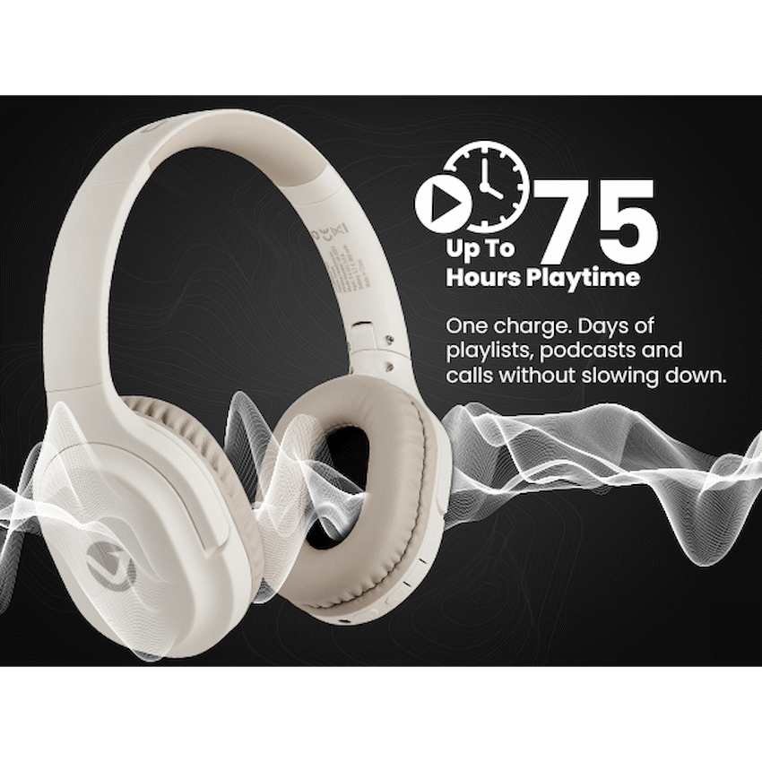 Volkano Pebble Series Bluetooth Headphones - Khaki