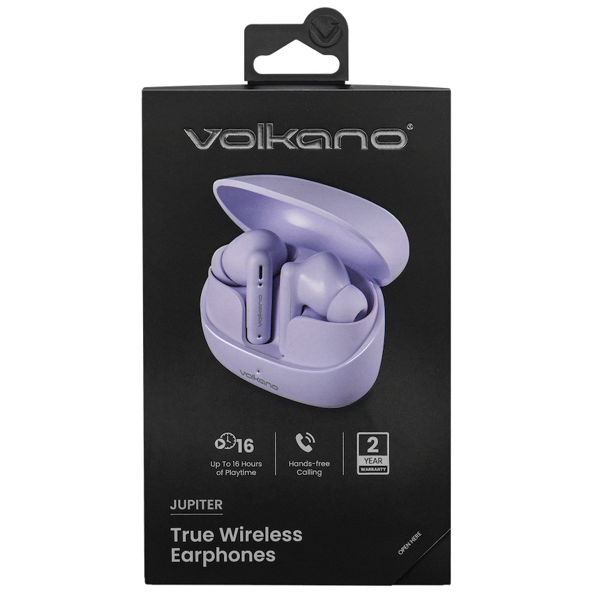 Volkano Jupiter Series TWS Earphones - Pastel Purple