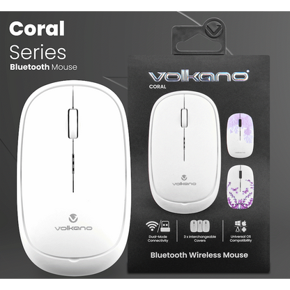 Volkano Coral series Bluetooth Wireless Mouse - White