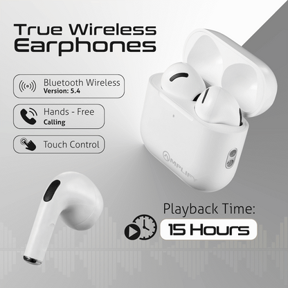 Amplify Astro 2 Series True Wireless Earphones - White