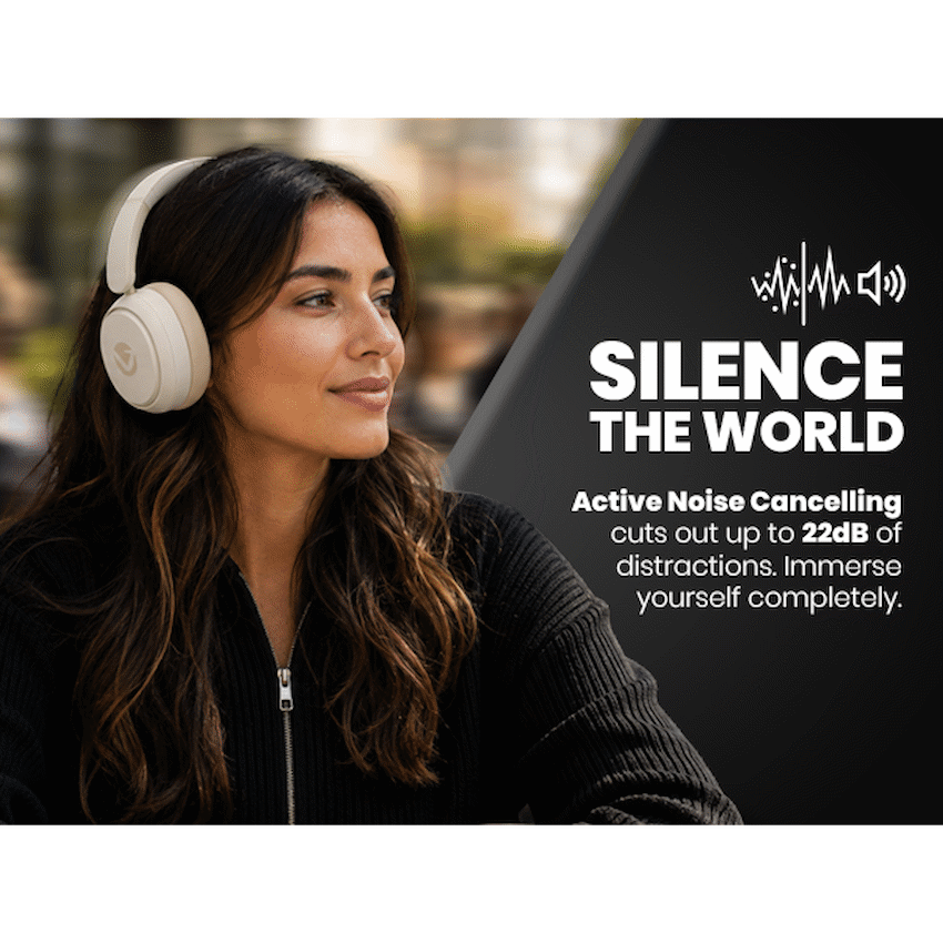 Volkano Lexi Bluetooth Headphone with ANC - Nude