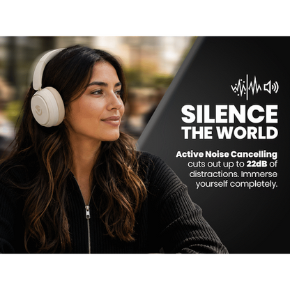 Volkano Lexi Bluetooth Headphone with ANC - Nude