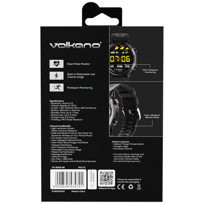 Volkano Power Series Smart Watch - Black