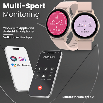 Volkano Active Tech Trend series Watch with heart rate monitor - Gold