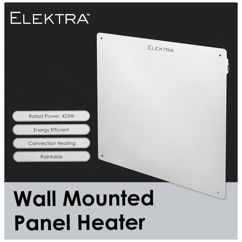 Elektra Wall Mountable Panel Heater