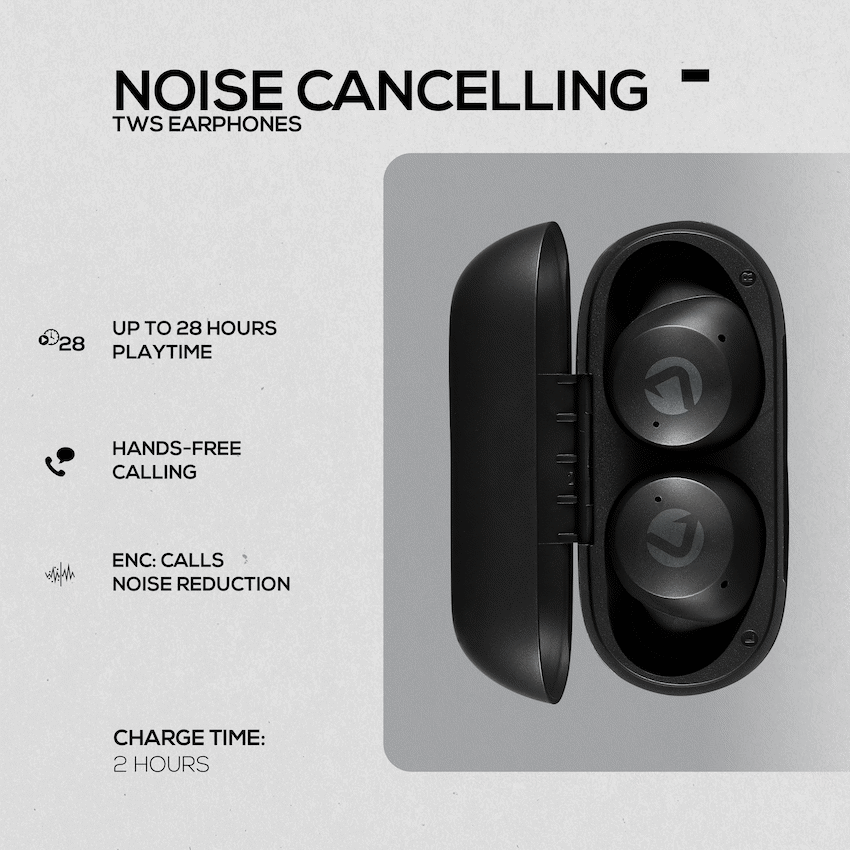 Volkano Pisces 2.0 Series TWS Earphones - Black