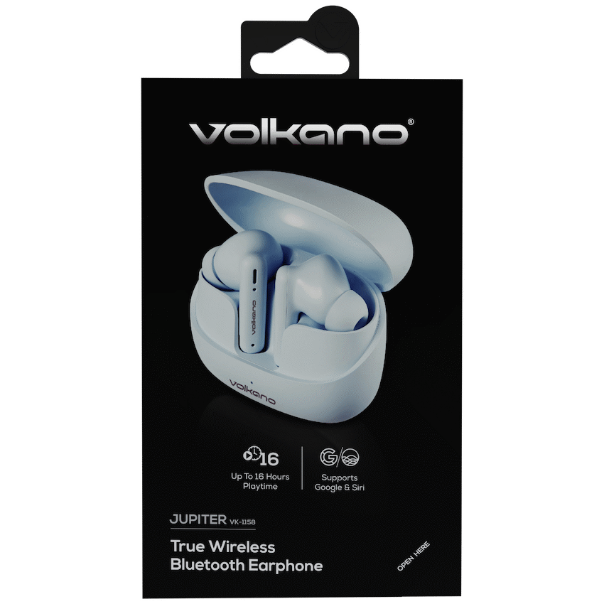 Volkano Jupiter Series TWS Earphones - Pastel Blue