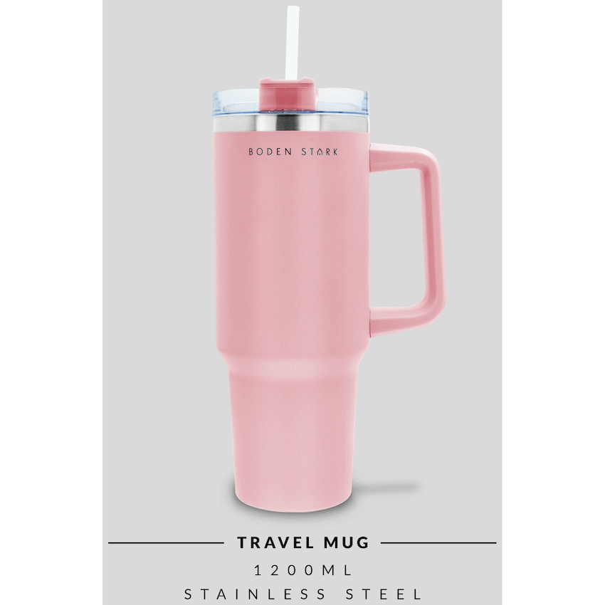 Boden Stark 1200ml Travel Mug - Pink