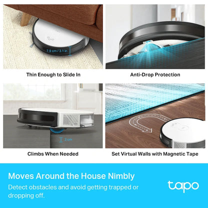 TP-Link Tapo RV10 Lite - Robot Vacuum Cleaner, Gyroscope, 2600mah