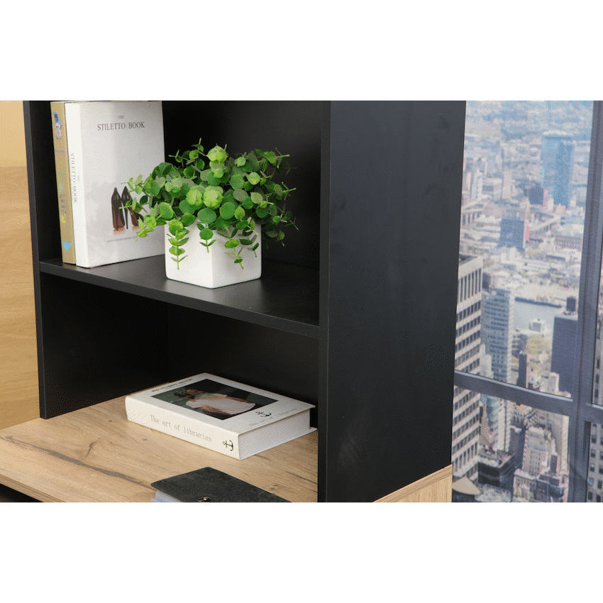 Adaptive Desk, With  Bookshelf