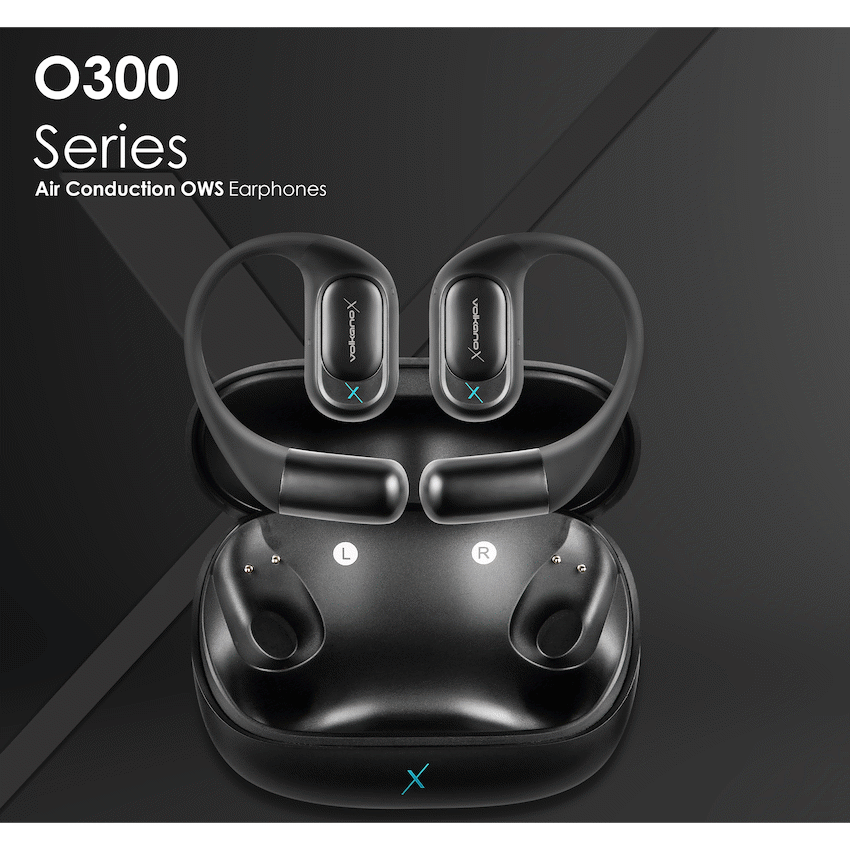VolkanoX O300 Air Conduction OWS Earphones - Black
