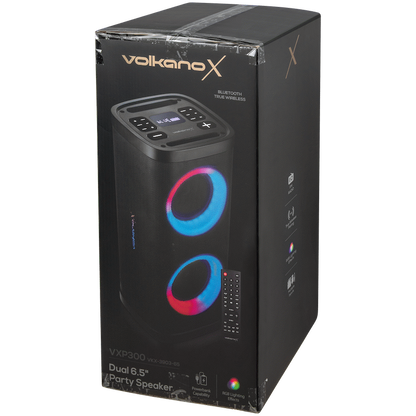 VolkanoX VXP300 Dual 6.5" Party Speaker - Black