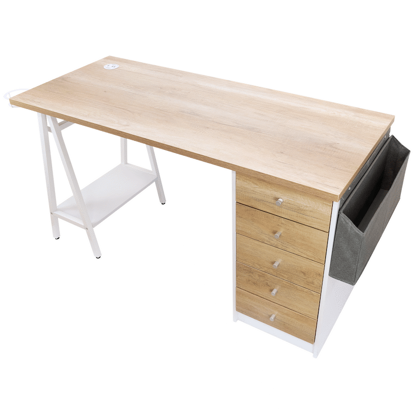 Everfurn Premium Milan Smart Office Desk, 2 x 3.1 USB Port