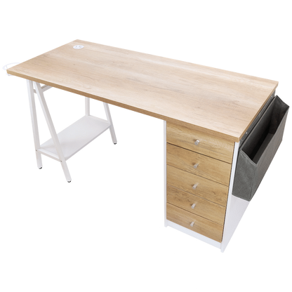 Everfurn Premium Milan Smart Office Desk, 2 x 3.1 USB Port
