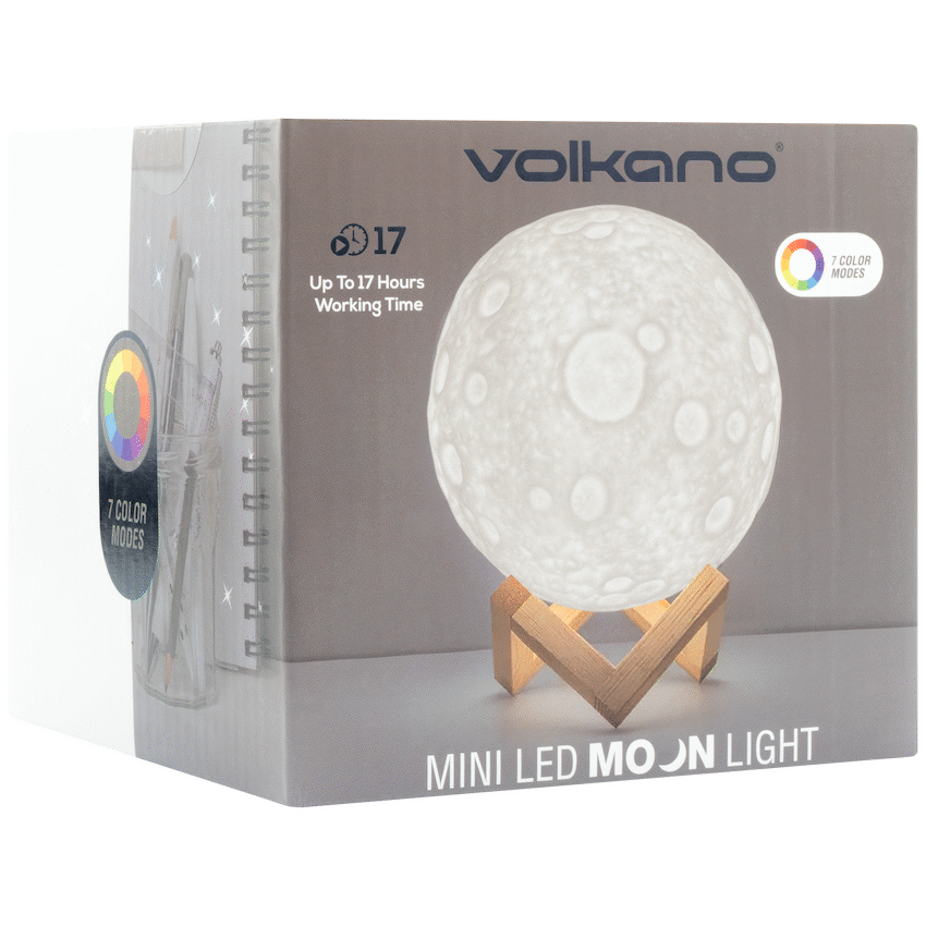 Volkano Galactic Mini Moon LED Mood Light - Battery Operated