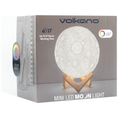 Volkano Galactic Mini Moon LED Mood Light - Battery Operated