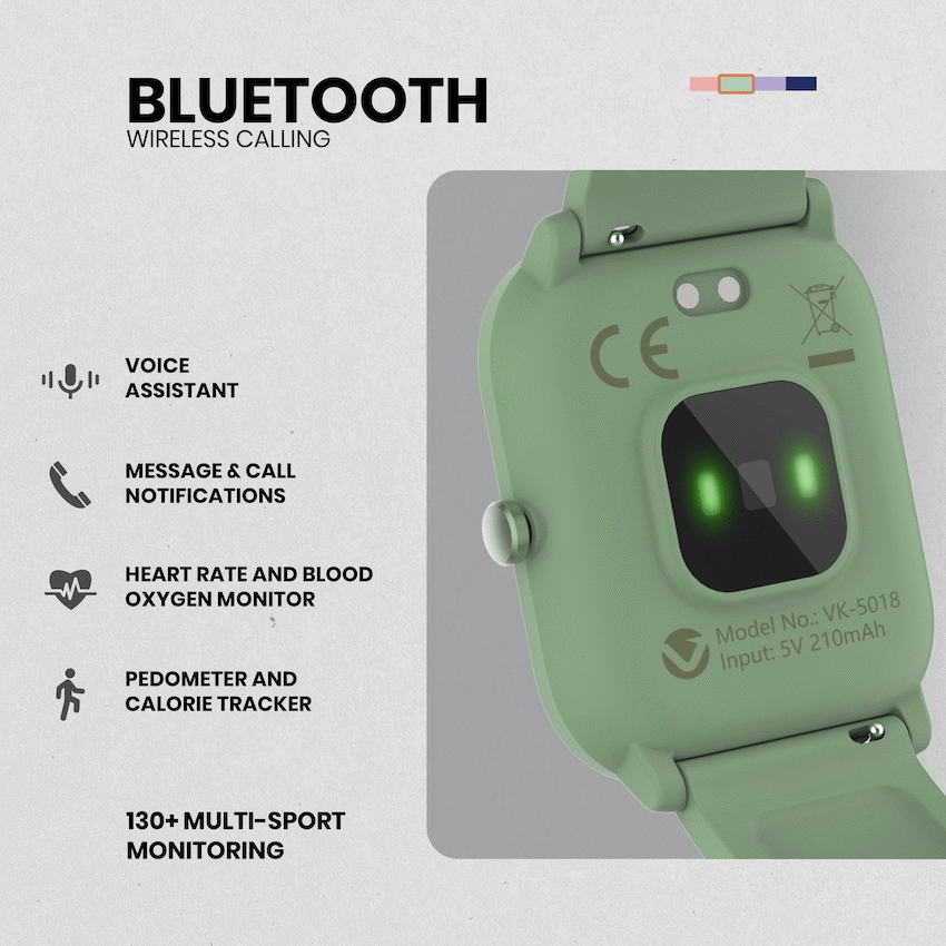 Volkano Vivo Series Kids Smart Watch - Sage Green