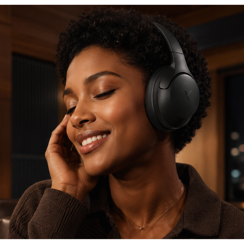 VolkanoX VXH200 Bluetooth Headphones with ANC - Black