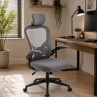 Everfurn Stagio Ergo Office Chair - High Back - Grey