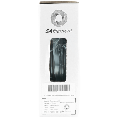 SA Filament ABS Premium Filament 1kg - Silver