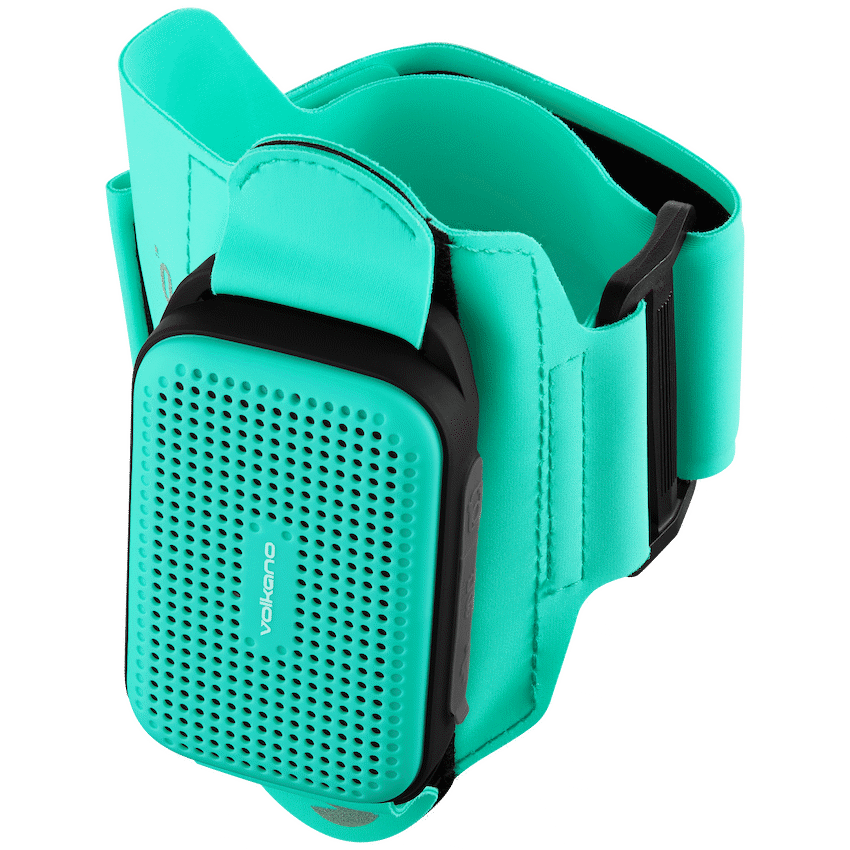 Volkano Pumped Series Wearable Speaker with Armband - Mint