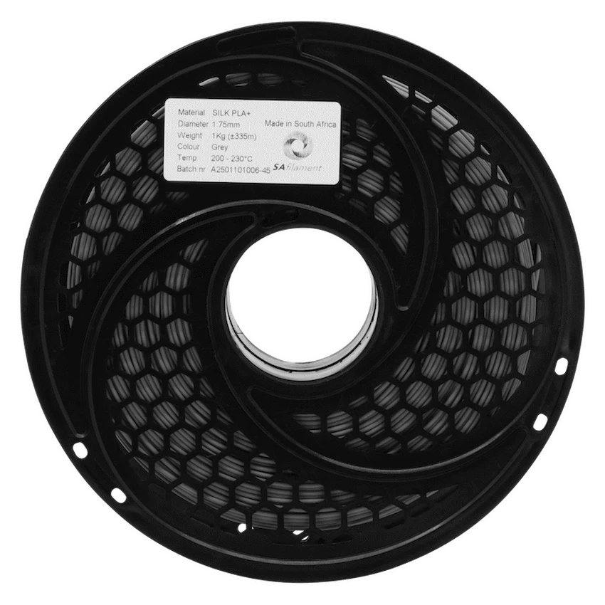 SA Filament Silk PLA Plus Gloss Filament 1kg - Grey