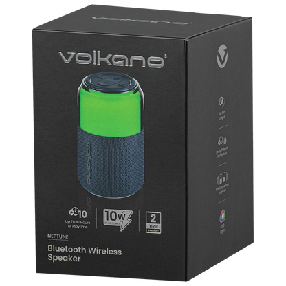 Volkano Neptune Bluetooth Wireless Speaker - Blue