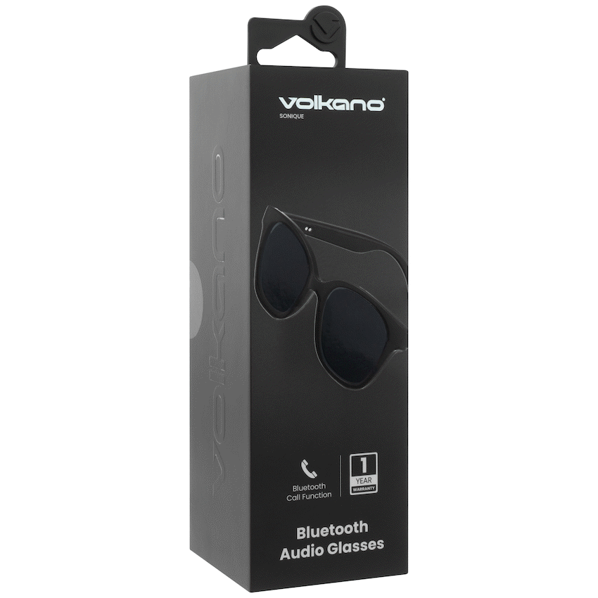 Volkano Sonique Series Bluetooth Audio Glasses - Dark Lenses