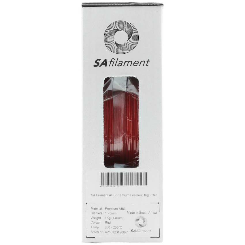 SA Filament ABS Premium Filament 1kg - Red
