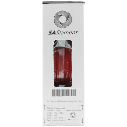 SA Filament ABS Premium Filament 1kg - Red
