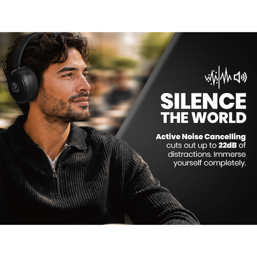 Volkano Lexi Bluetooth Headphone with ANC - Black