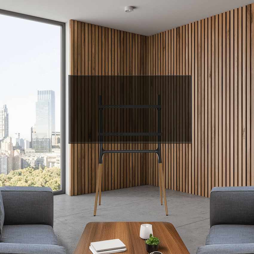 Ellies Solid series Fixed Easel TV Stand 45" - 70"