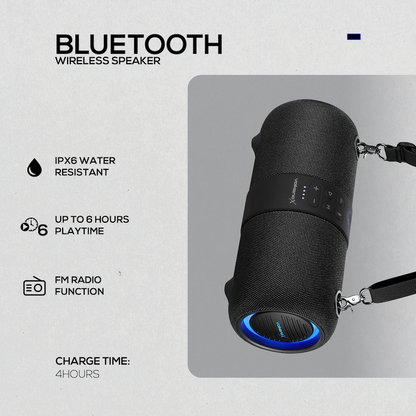 VolkanoX Python Series Bluetooth Speaker - Black
