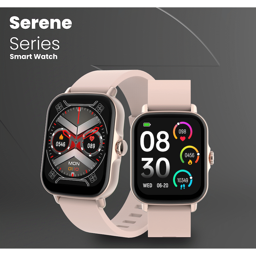 Volkano Active Tech Serene series Watch with heart rate monitor - Gold