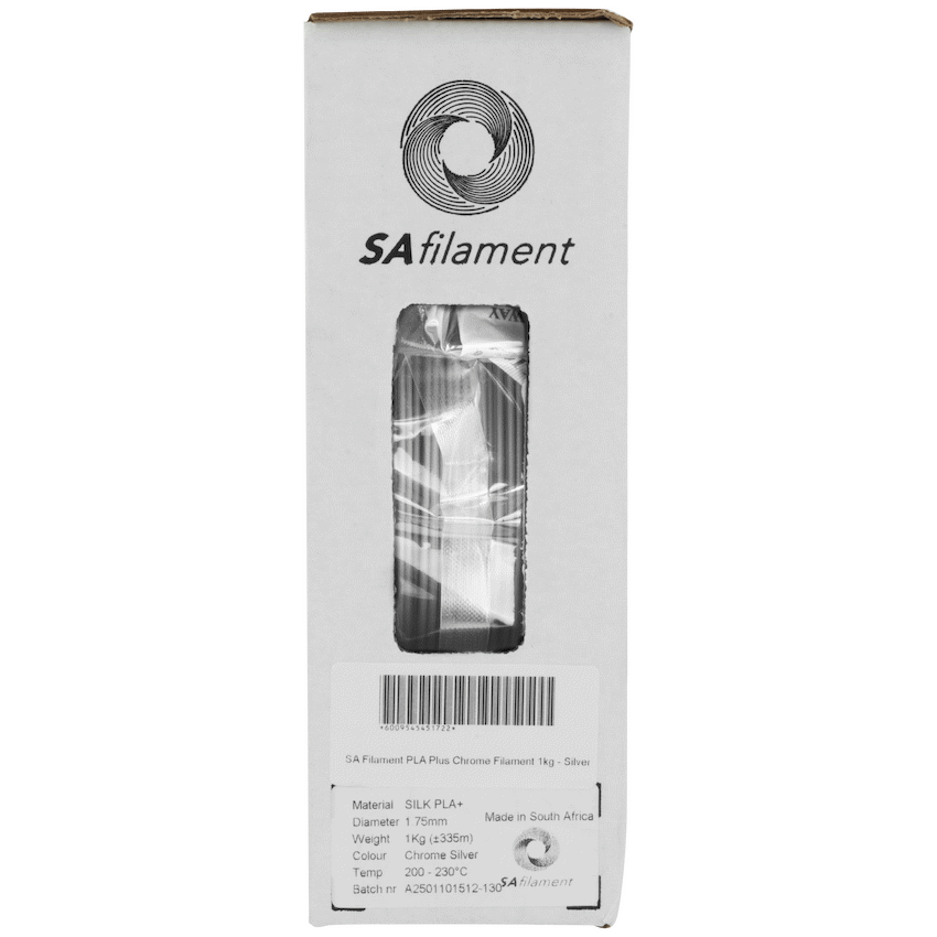 SA Filament PLA Plus Chrome Filament 1kg - Silver