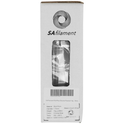 SA Filament PLA Plus Chrome Filament 1kg - Silver