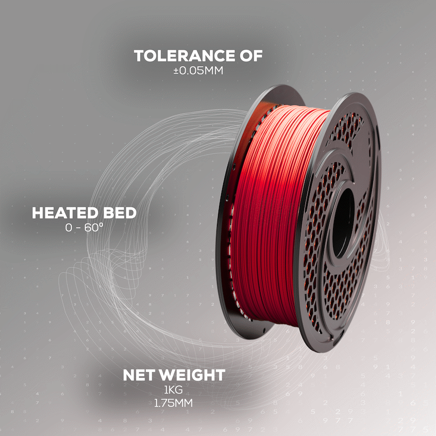SA Filament PLA Hyper Filament 1kg - Red