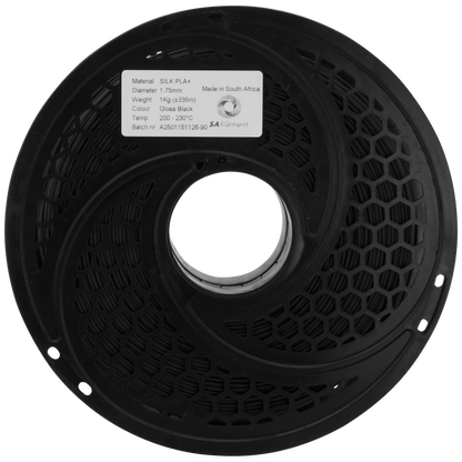 SA Filament Silk PLA Plus Gloss Filament 1kg - Black