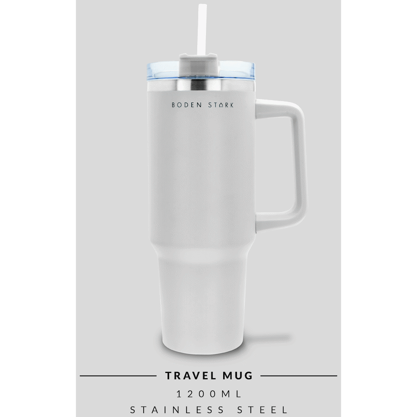 Boden Stark 1200ml Travel Mug - White