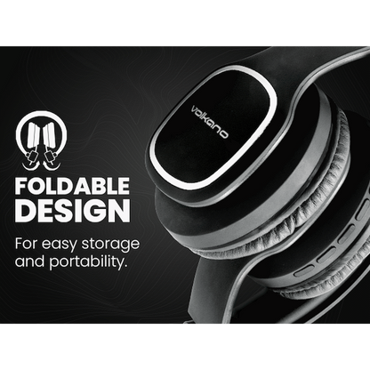 Volkano Phonic Series Bluetooth Full Size Headphones - Black