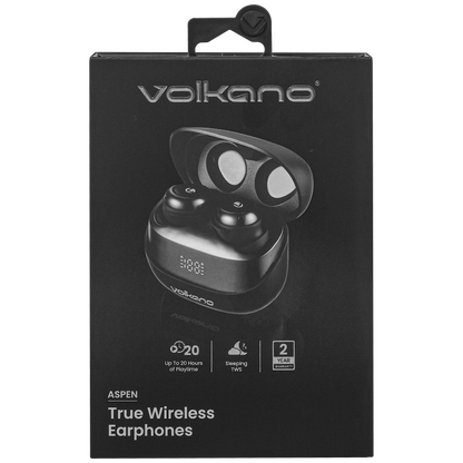 Volkano Aspen True Wireless Earphones - Black