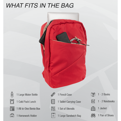 Kingsons Arrow Series Laptop Backpack Red