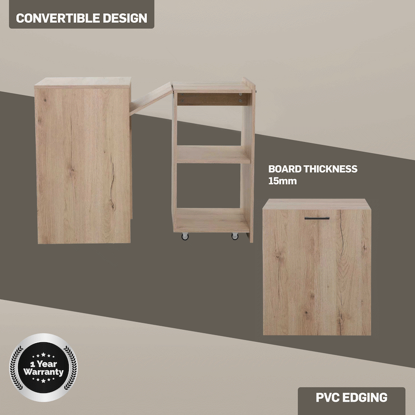 Everfurn Adaptive Desk - Brown