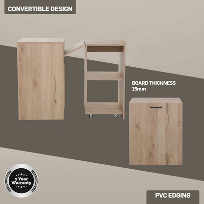 Everfurn Adaptive Desk - Brown