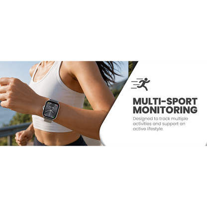 Volkano Active Tech Serene series Watch with heart rate monitor - Silver